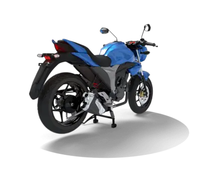 Blue Motorcycle Rendering