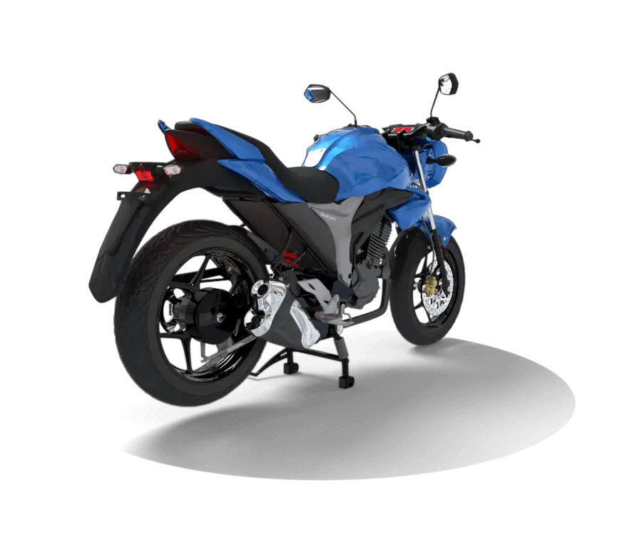 Blue Motorcycle Rendering