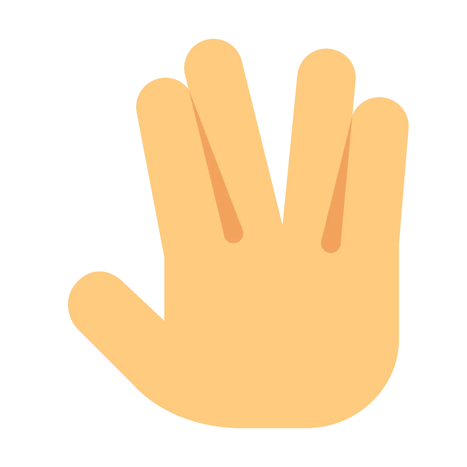 Yellow Hand Gesture Emoji Illustration