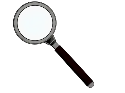 Magnifying Glass with Black Handle