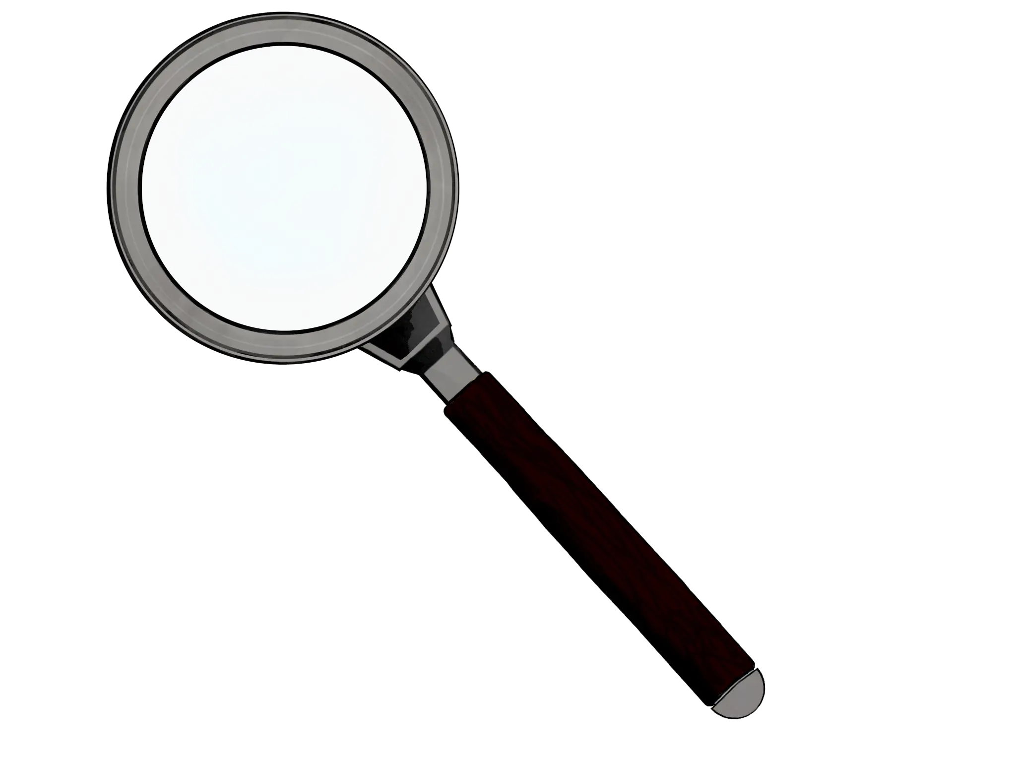 Magnifying Glass with Black Handle