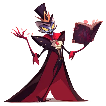 Villainous Character in Regal Gothic Costume
