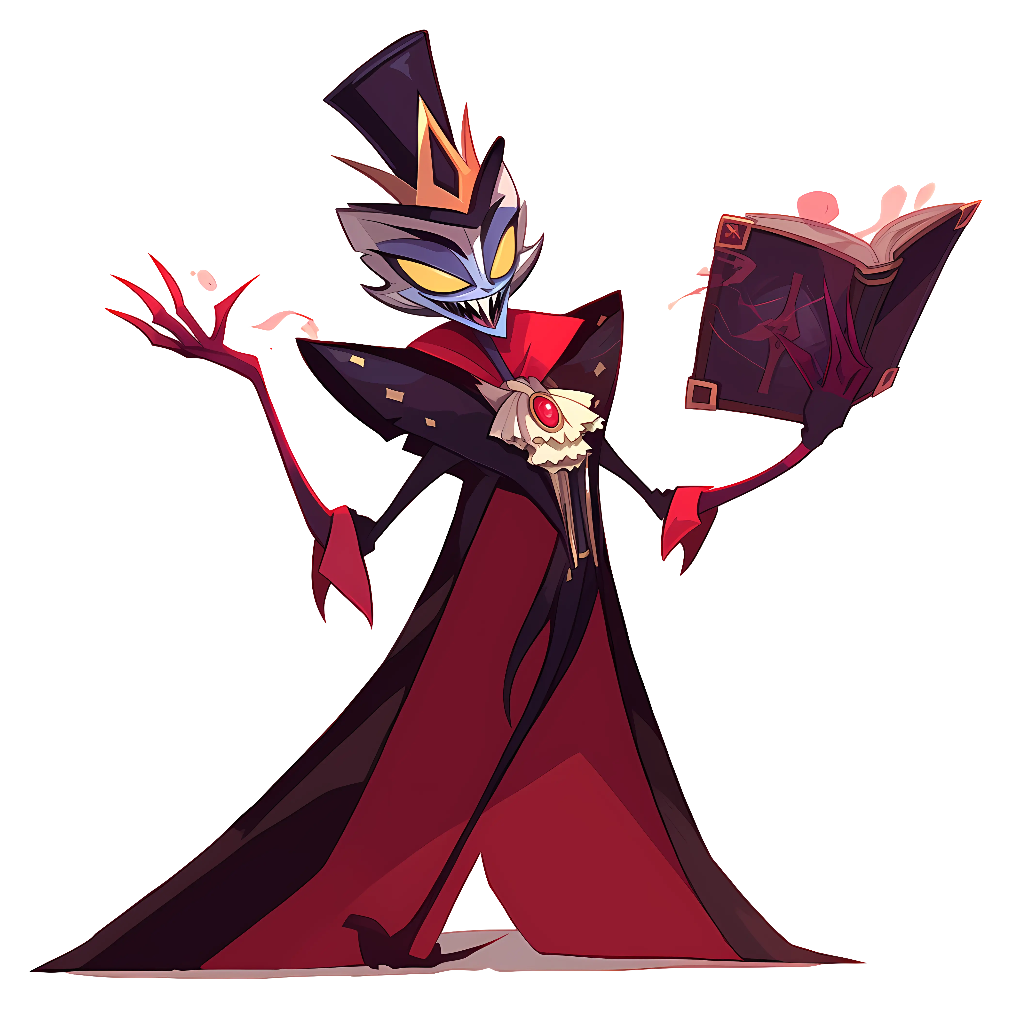 Villainous Character in Regal Gothic Costume