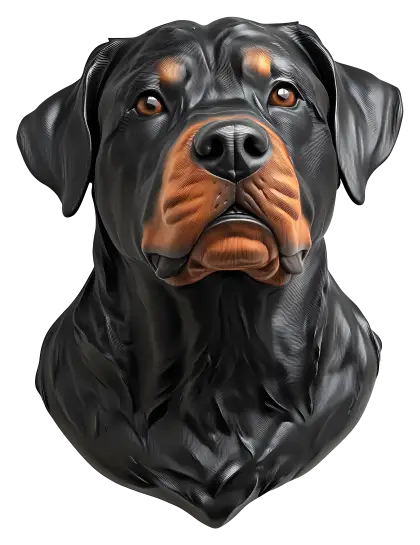 Rottweiler Dog Portrait