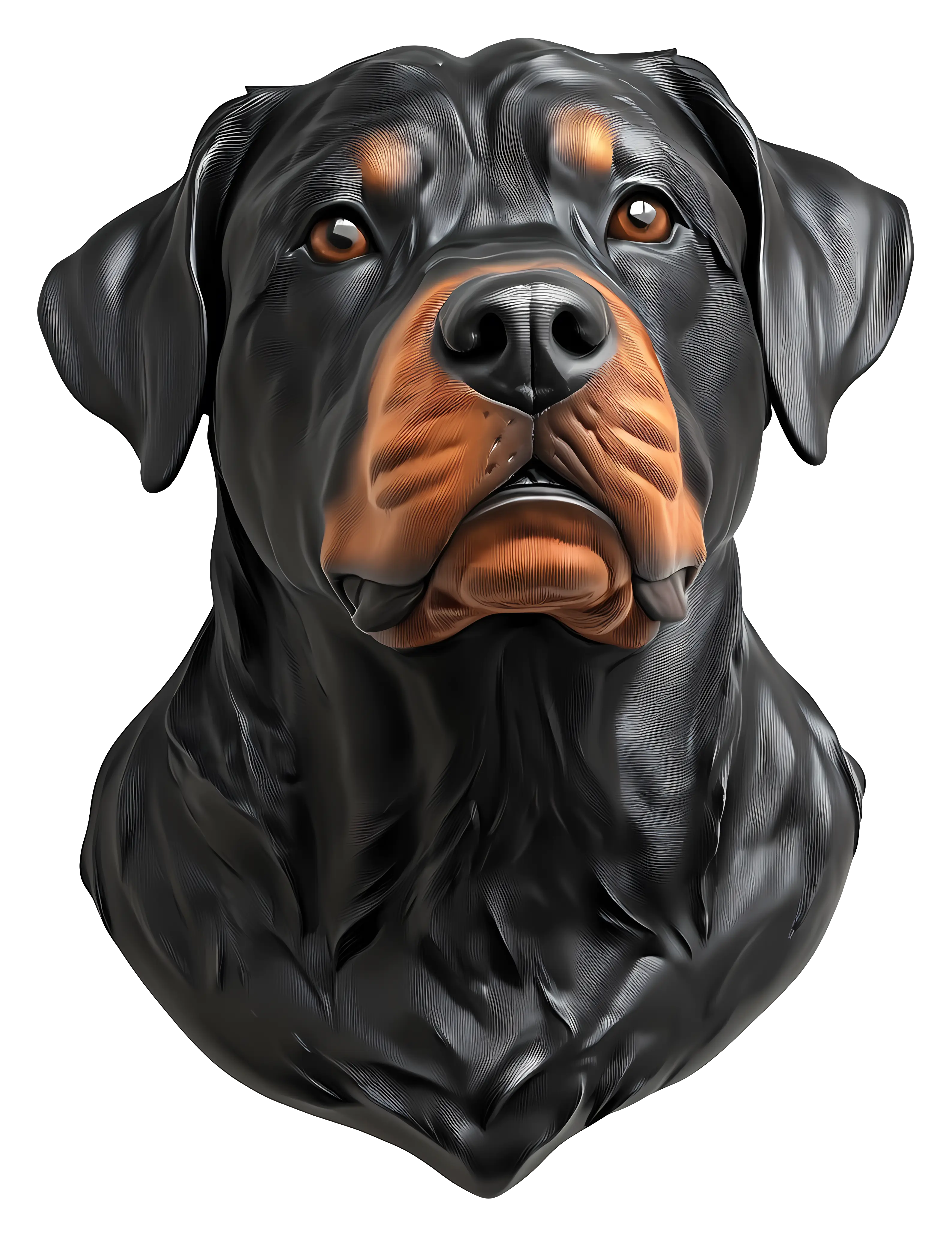 Rottweiler Dog Portrait