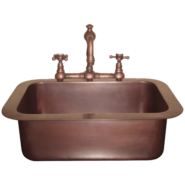 Vintage Copper Sink with Faucet