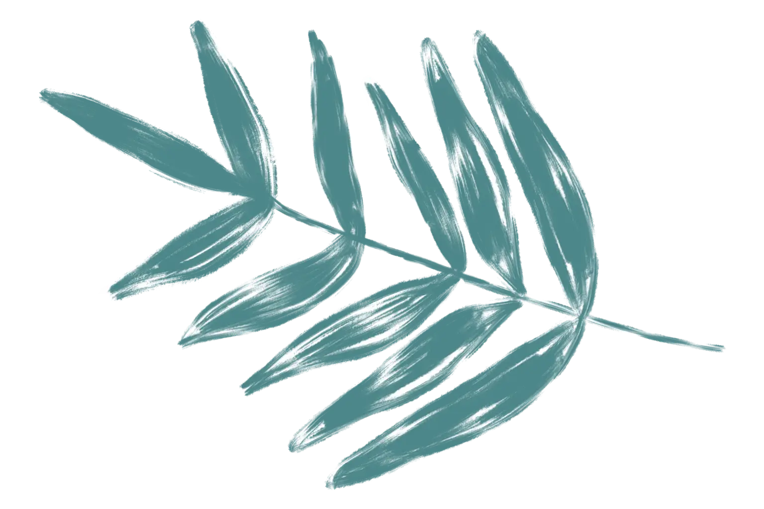 Green Leaf Botanical Illustration