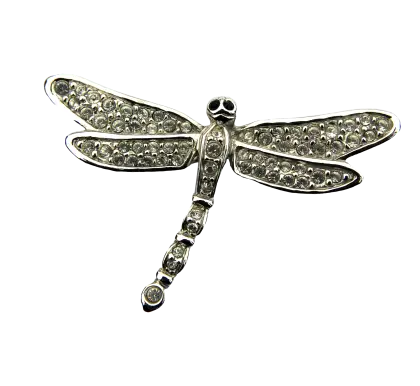Silver Dragonfly Brooch