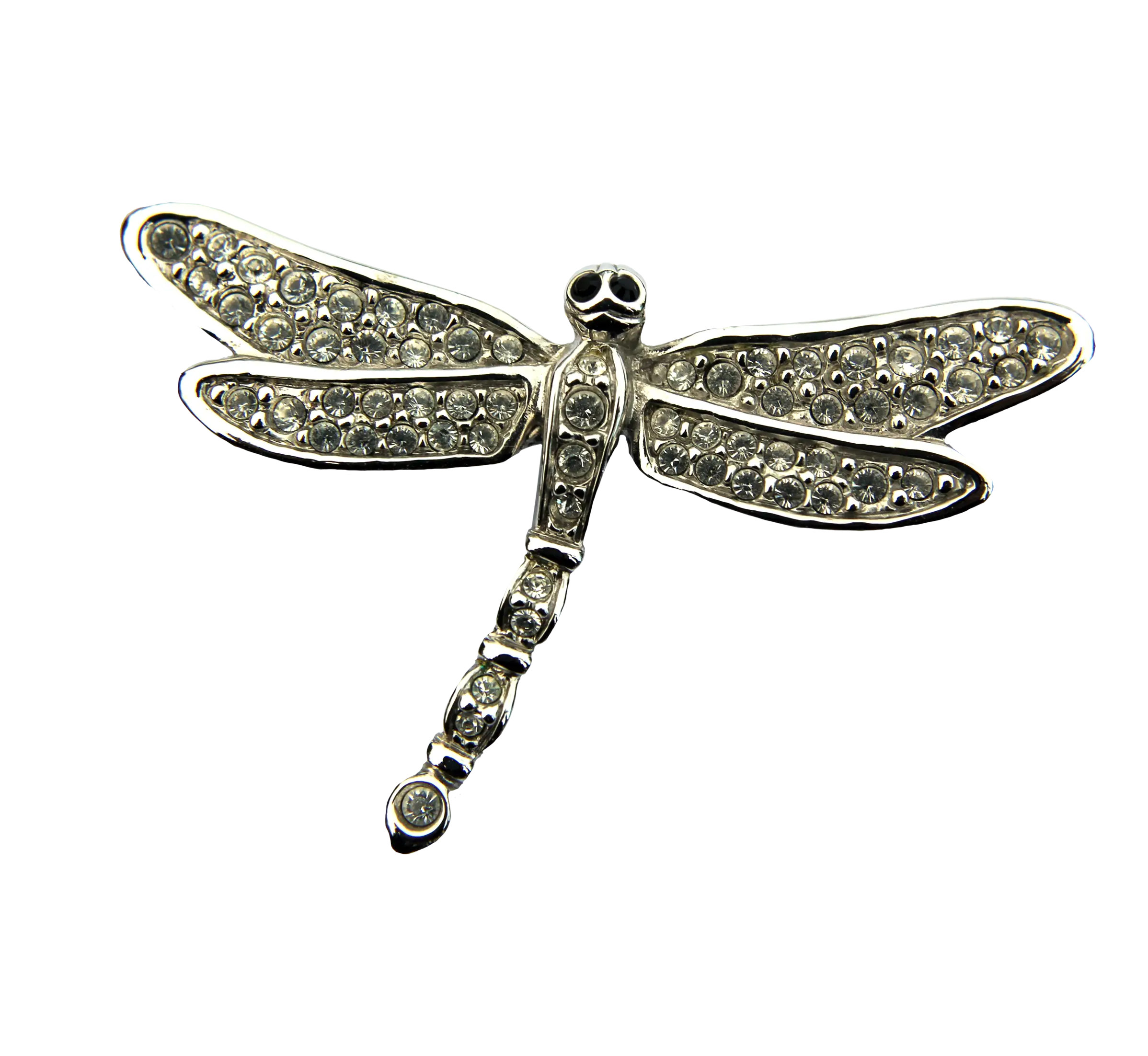 Silver Dragonfly Brooch