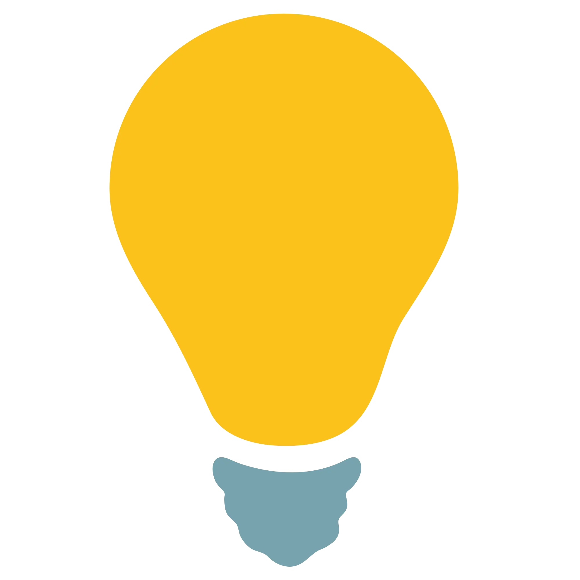 Yellow Light Bulb Icon