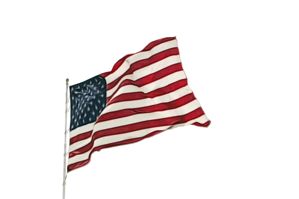 The Waving American Flag