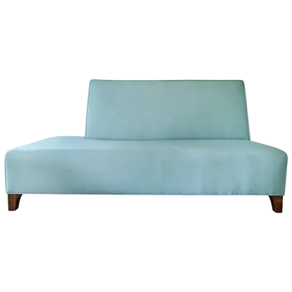 Modern Minimalistic Blue Sofa Illustration