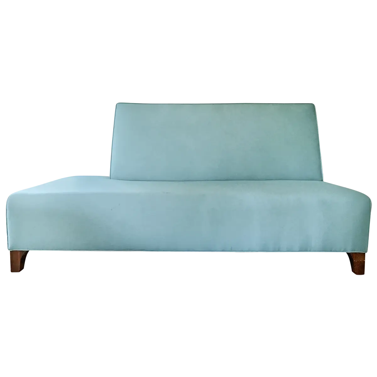Modern Minimalistic Blue Sofa Illustration