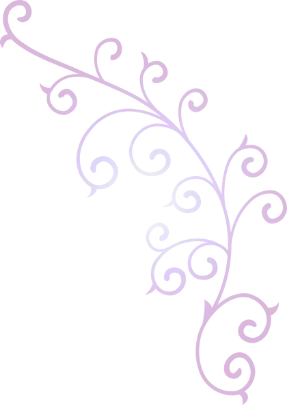 Purple Curved Decorative Swirl Art