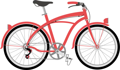 Red Bicycle Illustration
