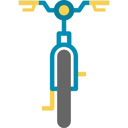 Modern Bicycle Icon Illustration