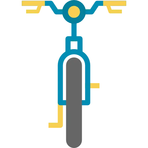 Modern Bicycle Icon Illustration