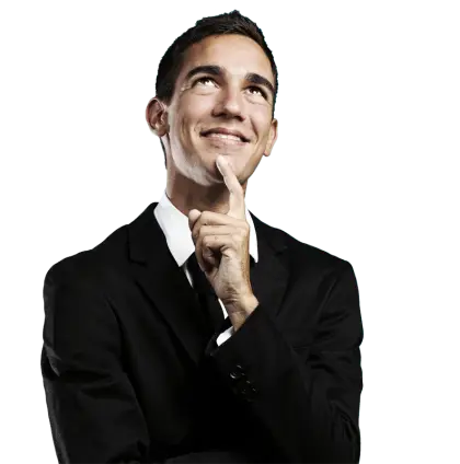 Man in Suit Thinking