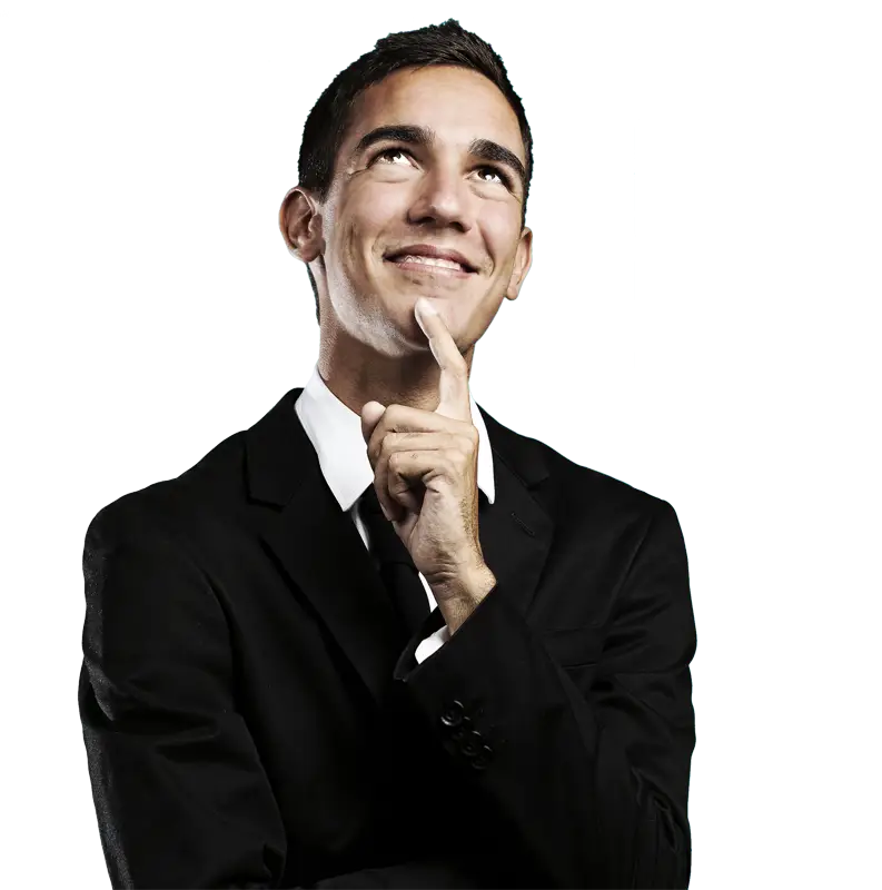 Man in Suit Thinking