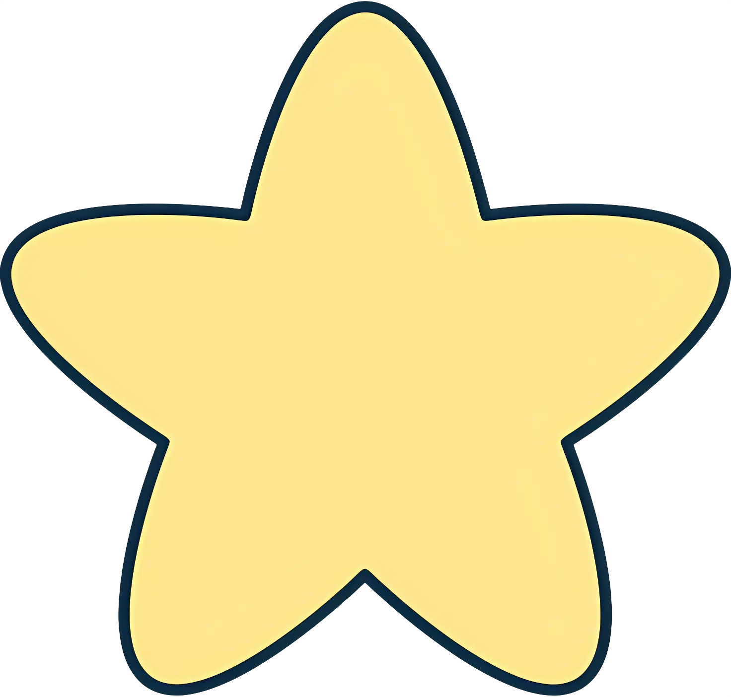Simple Yellow Star Illustration
