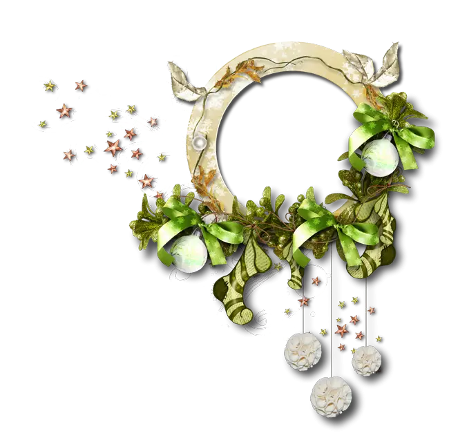 Decorative Christmas Wreath with Ornaments