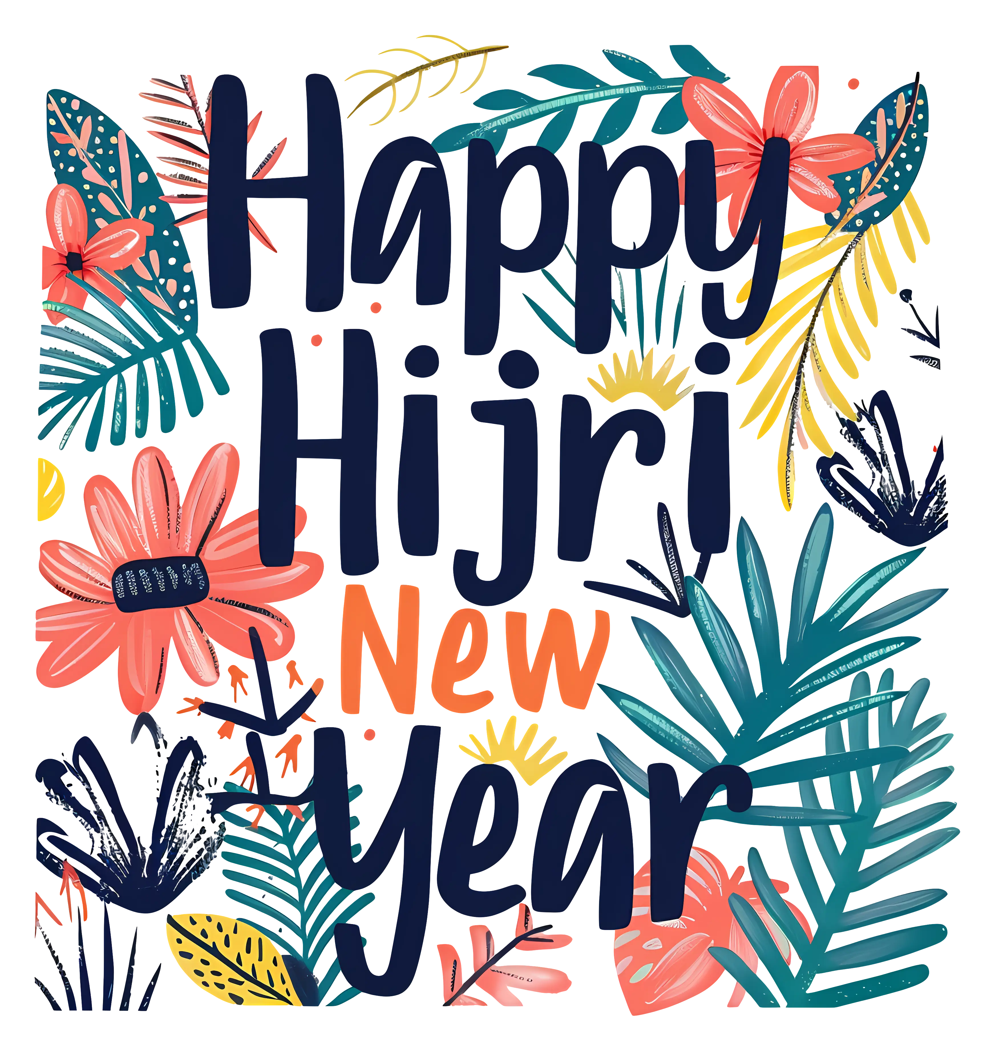 Decorative Illustration for Happy Hijri New Year
