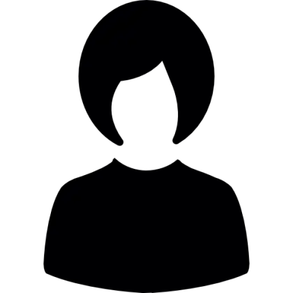 Minimalist Female Silhouette Icon