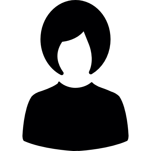 Minimalist Female Silhouette Icon