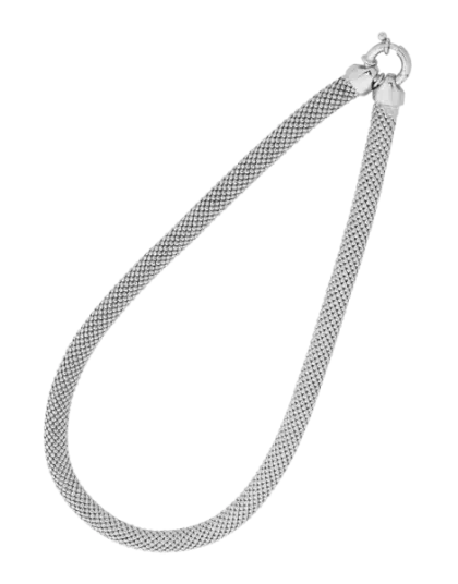 Silver Necklace with Elegant Chain Design