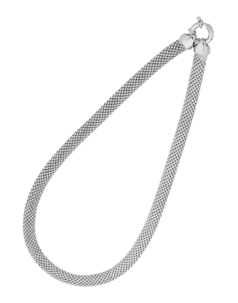 Silver Necklace with Elegant Chain Design