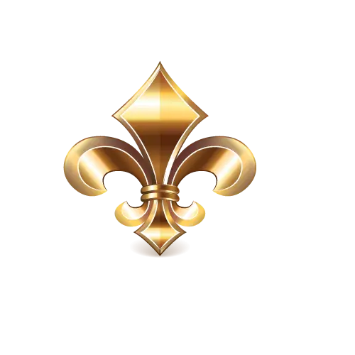 Golden Fleur-de-lis Symbol