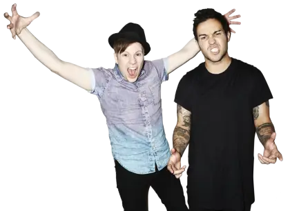 Two People Posing