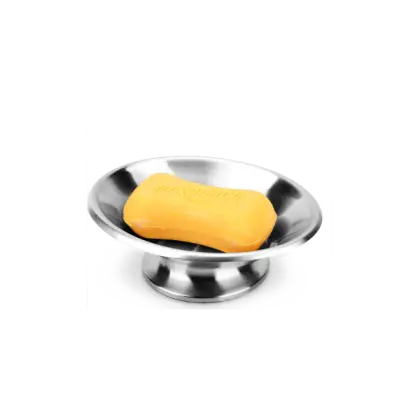 Yellow Soap Bar in Metal Dish