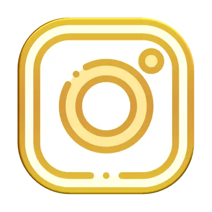 Gold Instagram Logo Design