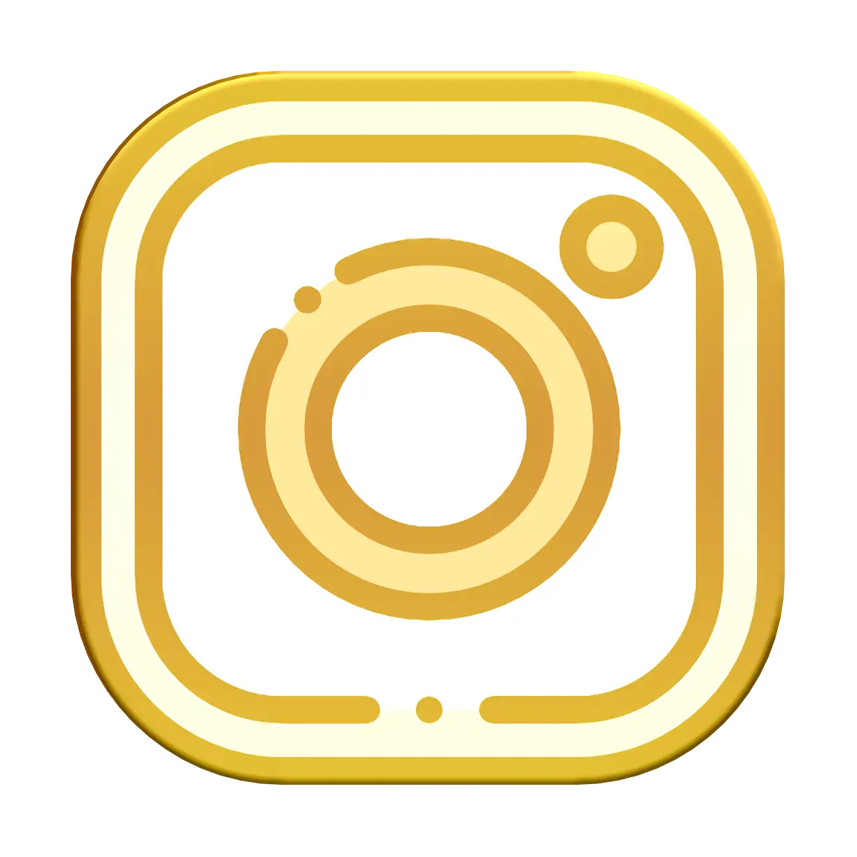 Gold Instagram Logo Design