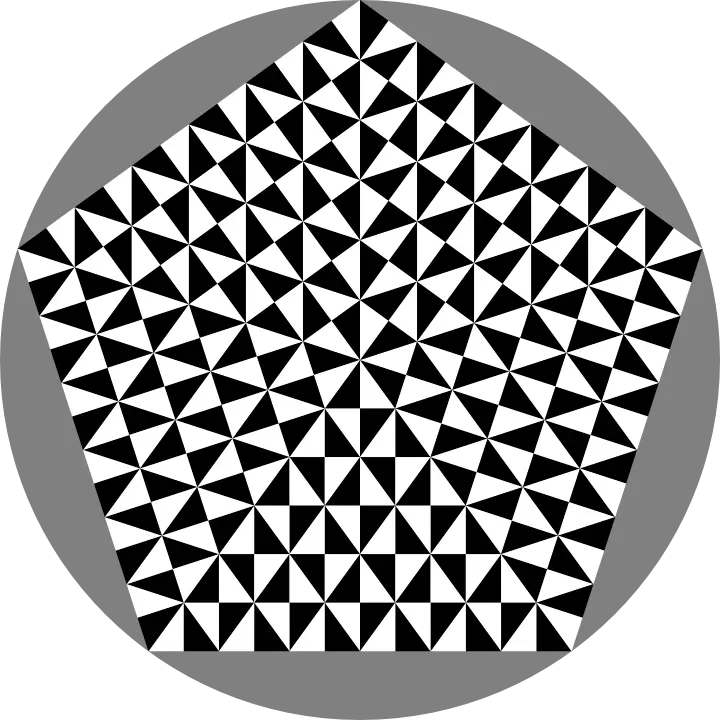 Black and White Geometric Pattern Design