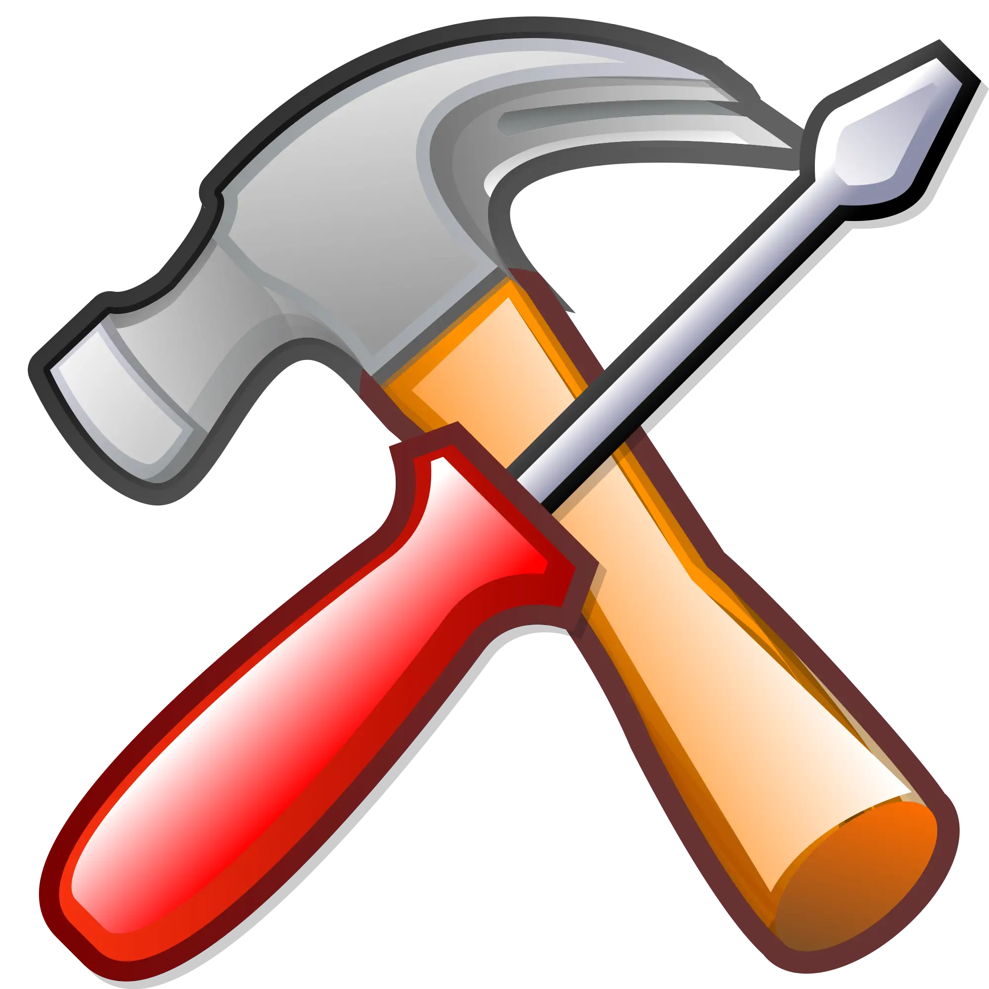 Hammer and Screwdriver Crossed Design