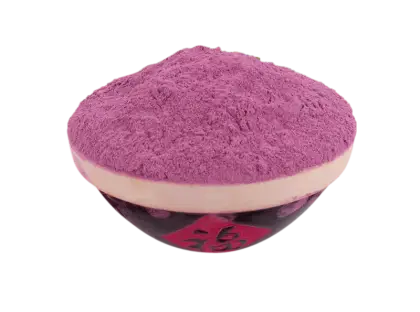 Vibrant Purple Powder in Bowl