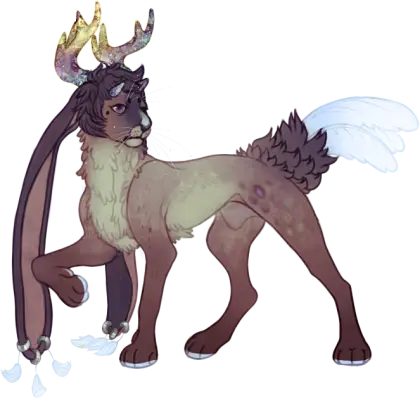 Fantasy Creature with Antlers