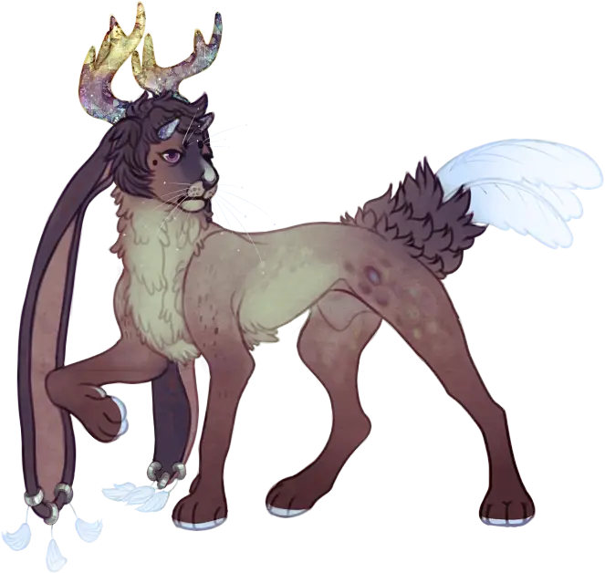 Fantasy Creature with Antlers