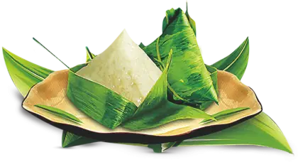 Traditional Rice Dumpling Wrapped in Leaf