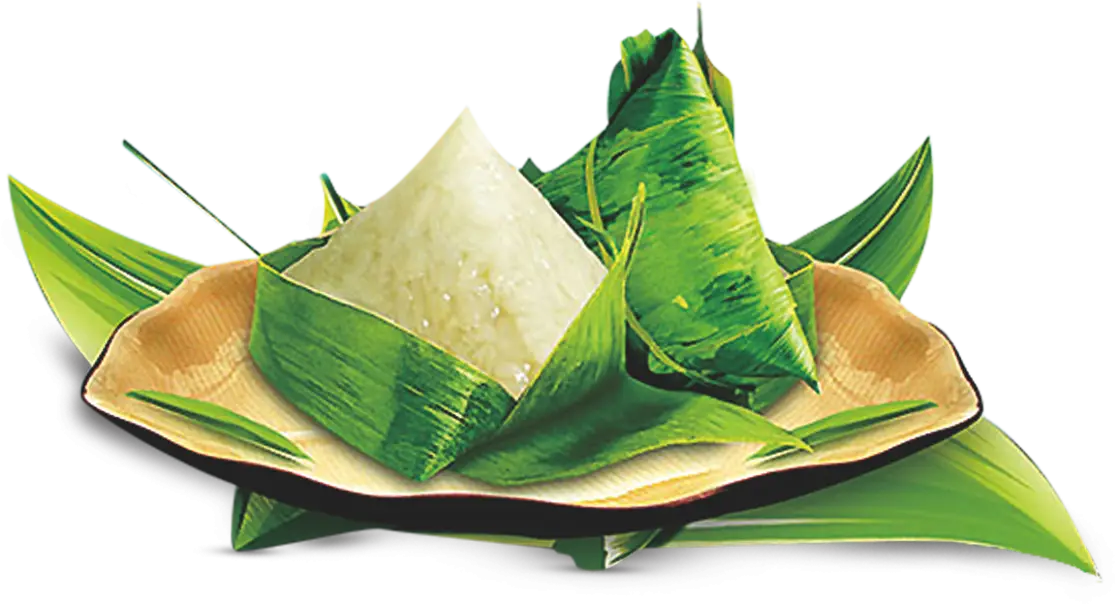 Traditional Rice Dumpling Wrapped in Leaf