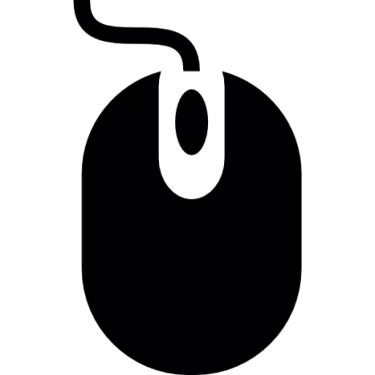 Black Computer Mouse Icon