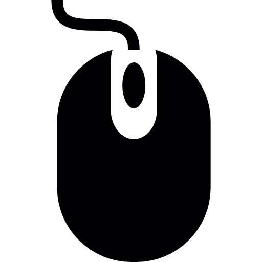 Black Computer Mouse Icon