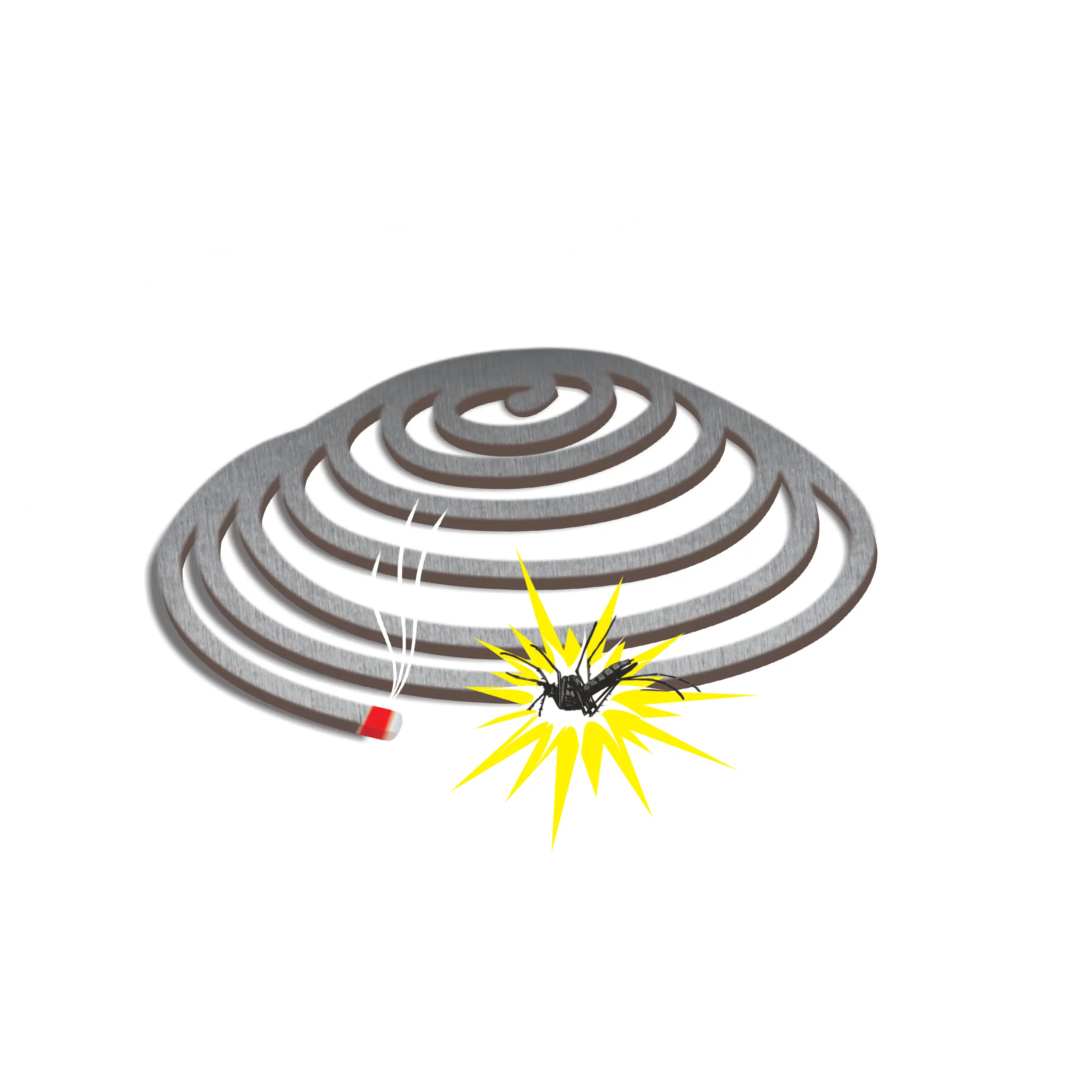 Burning Mosquito Coil for Insect Repellent