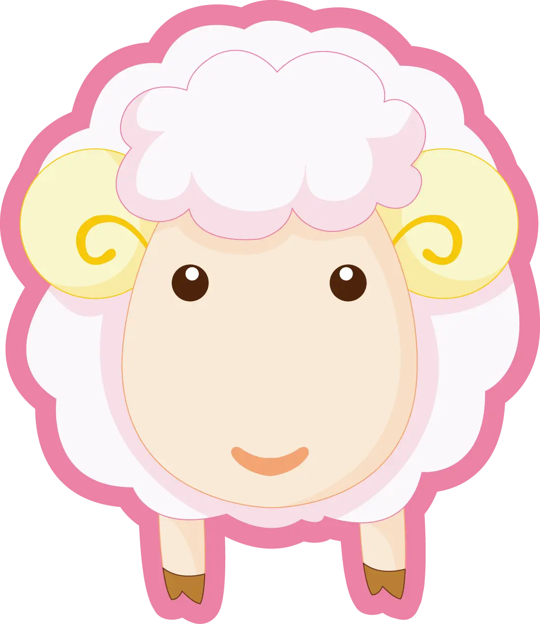 Cute Cartoon Sheep