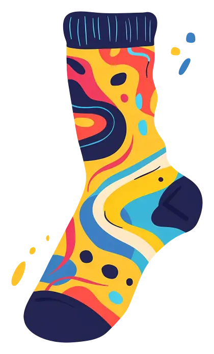 Colorful Patterned Sock