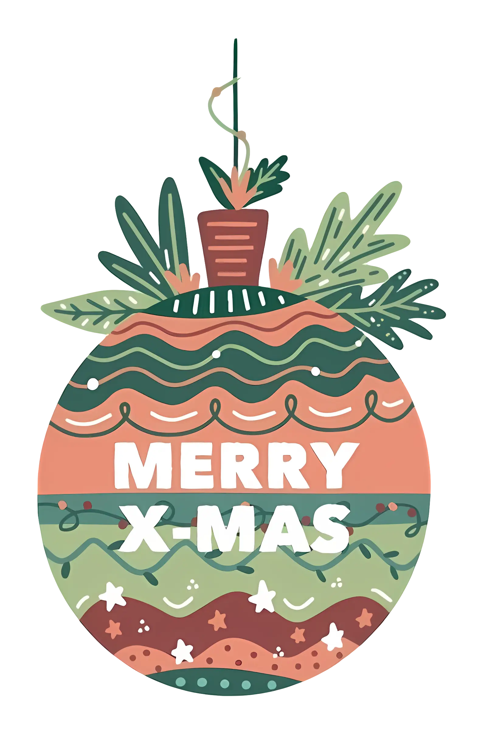 Merry X-Mas Ornament