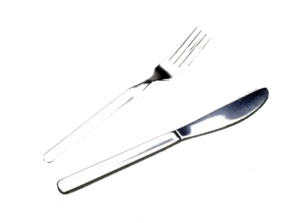 Metal Fork and Knife Dining Set