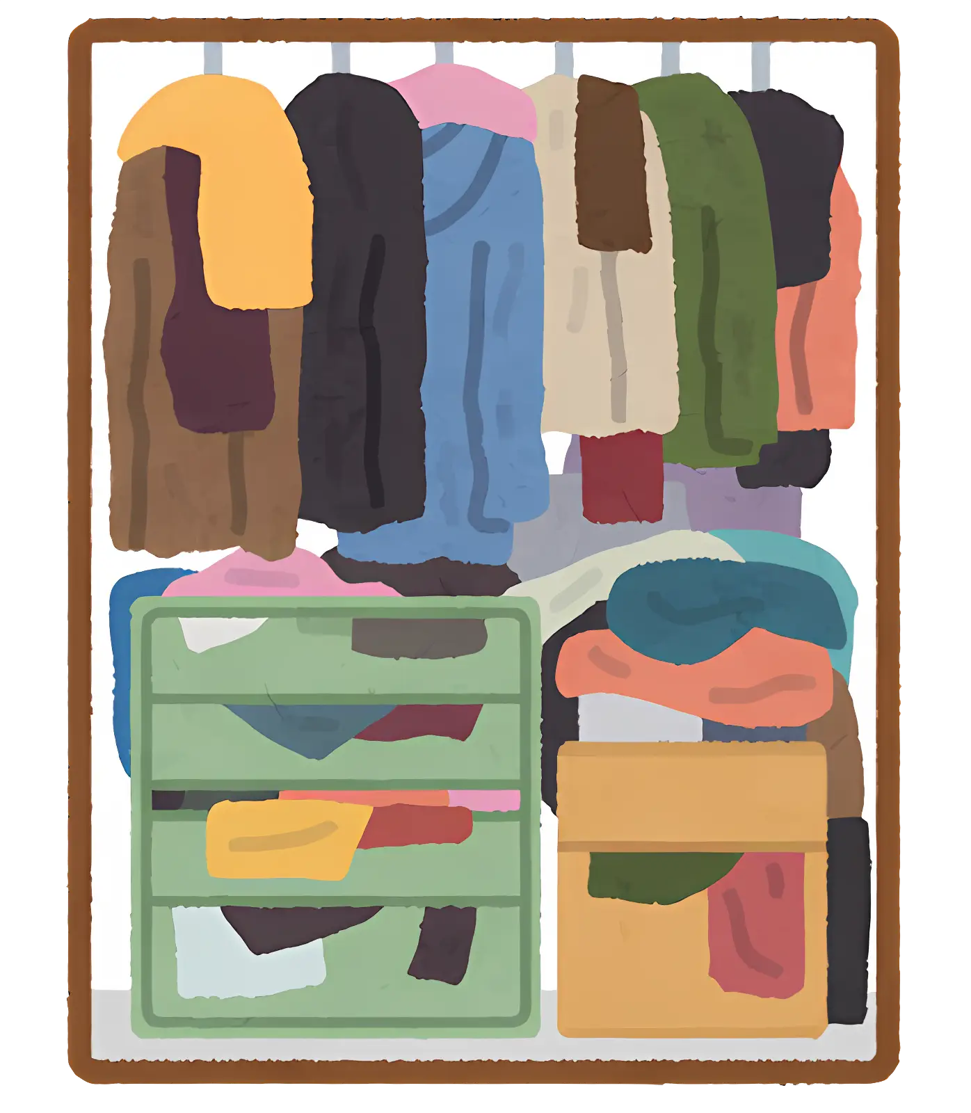 Organized Closet Illustration for Home Inspiration